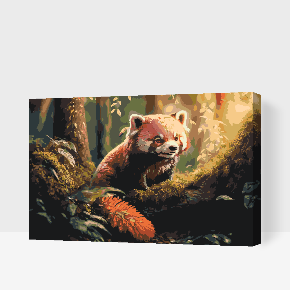 Malování podle čísel - Red panda